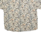 MORGAN CREEK Mens Beige & Brown Pattern Shirt XL Cotton Blend Relaxed Fit Wild