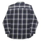CARHARTT Mens Blue & Grey Check Shirt L Long Sleeve Cotton Workwear Casual