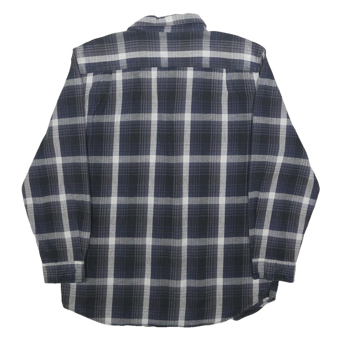 CARHARTT Mens Blue & Grey Check Shirt L Long Sleeve Cotton Workwear Casual