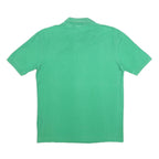 FILA Mens Green Short Sleeve Plain Polo Shirt S Cotton Casual Classic