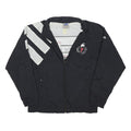 ADIDAS Mens Black & White Torch Run Zip Nylon Jacket M Athletic Sportswear
