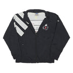 ADIDAS Mens Black & White Torch Run Zip Nylon Jacket M Athletic Sportswear