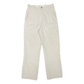 Womens Regular Fit Beige Polyester Blend Trousers W28 L29 Zip Plain