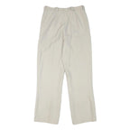 Womens Regular Fit Beige Polyester Blend Trousers W28 L29 Zip Plain
