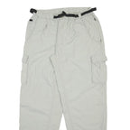COLUMBIA Mens Nylon Grey Relaxed Cargo Trousers W30 L31 Outdoor Zip Pocket