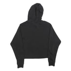 PUMA Womens Black Hoodie XS Cotton Blend Pullover Logo Print