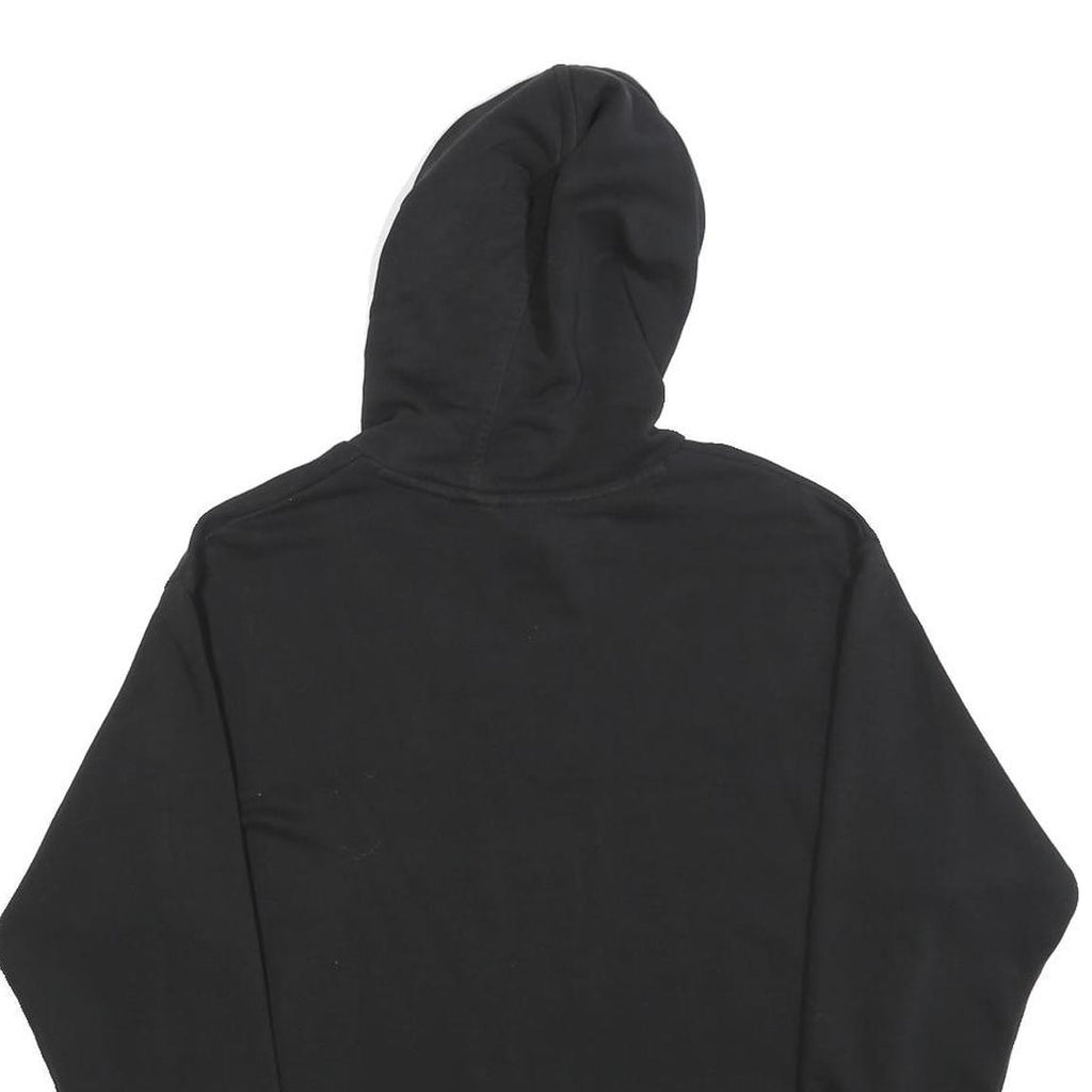 PUMA Womens Black Hoodie XS Cotton Blend Pullover Logo Print