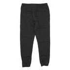 GEMO Mens Black Cotton Blend Regular Jogger Trousers W32 L26 Drawstring Waist