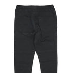 GEMO Mens Black Cotton Blend Regular Jogger Trousers W32 L26 Drawstring Waist