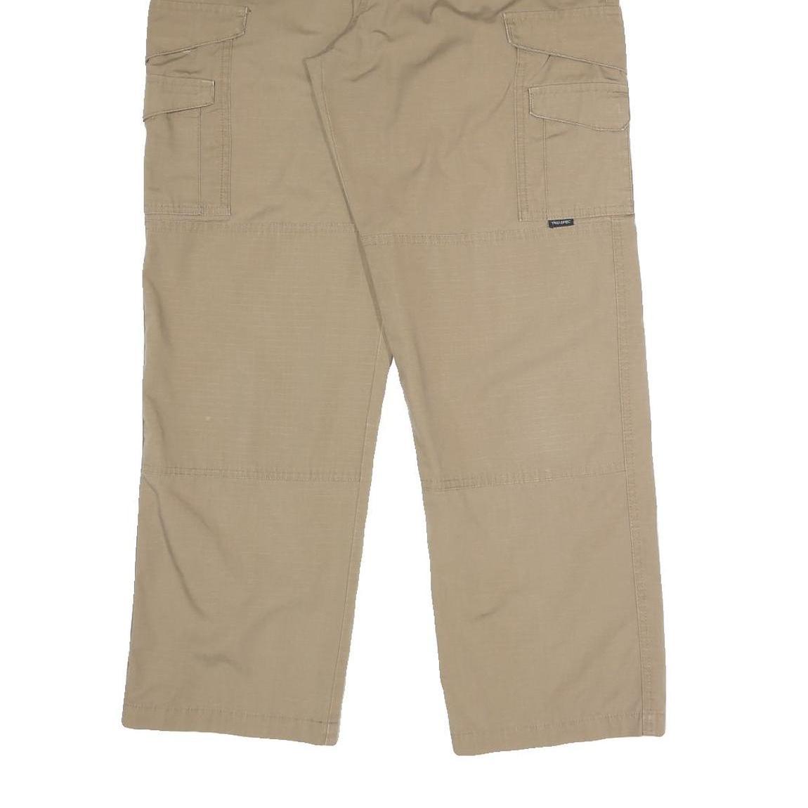 TRU-SPEC Mens Cotton Blend Relaxed Fit Cargo Trousers Beige W30 L29
