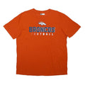 NFL Mens Orange Broncos Football Graphic T-Shirt XL Short Sleeve Crew Neck