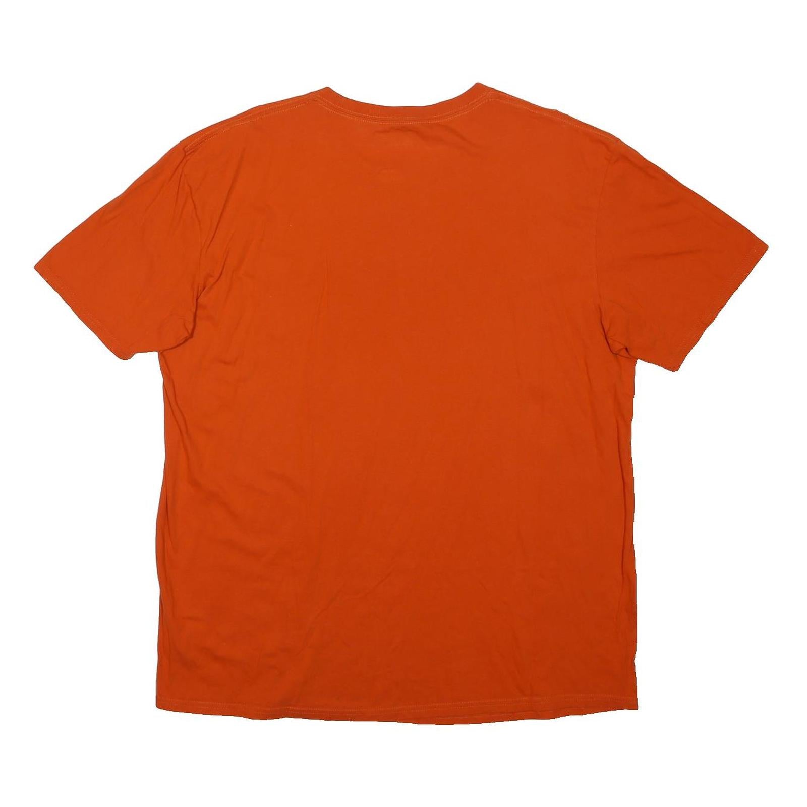 NFL Mens Orange Broncos Football Graphic T-Shirt XL Short Sleeve Crew Neck