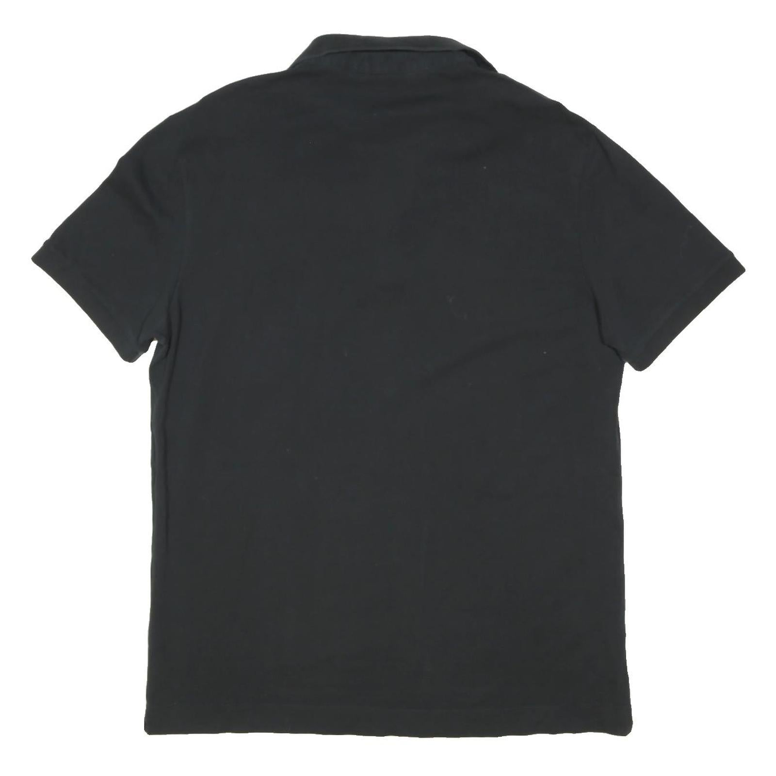 LACOSTE Mens Black Short Sleeve Plain XL Cotton Blend Polo Shirt Crocodile Logo