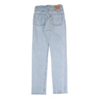 LEVI'S 501 Mens Jeans Blue Slim Straight Denim Light W26 L29 Classic Button Fly