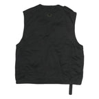 ARMY TEX Mens Black Cotton Blend Utility Vest S Jacket Multi Pocket Zip Vest