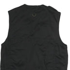 ARMY TEX Mens Black Cotton Blend Utility Vest S Jacket Multi Pocket Zip Vest