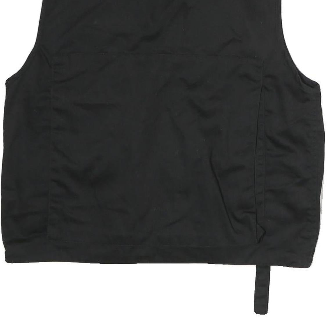 ARMY TEX Mens Black Cotton Blend Utility Vest S Jacket Multi Pocket Zip Vest