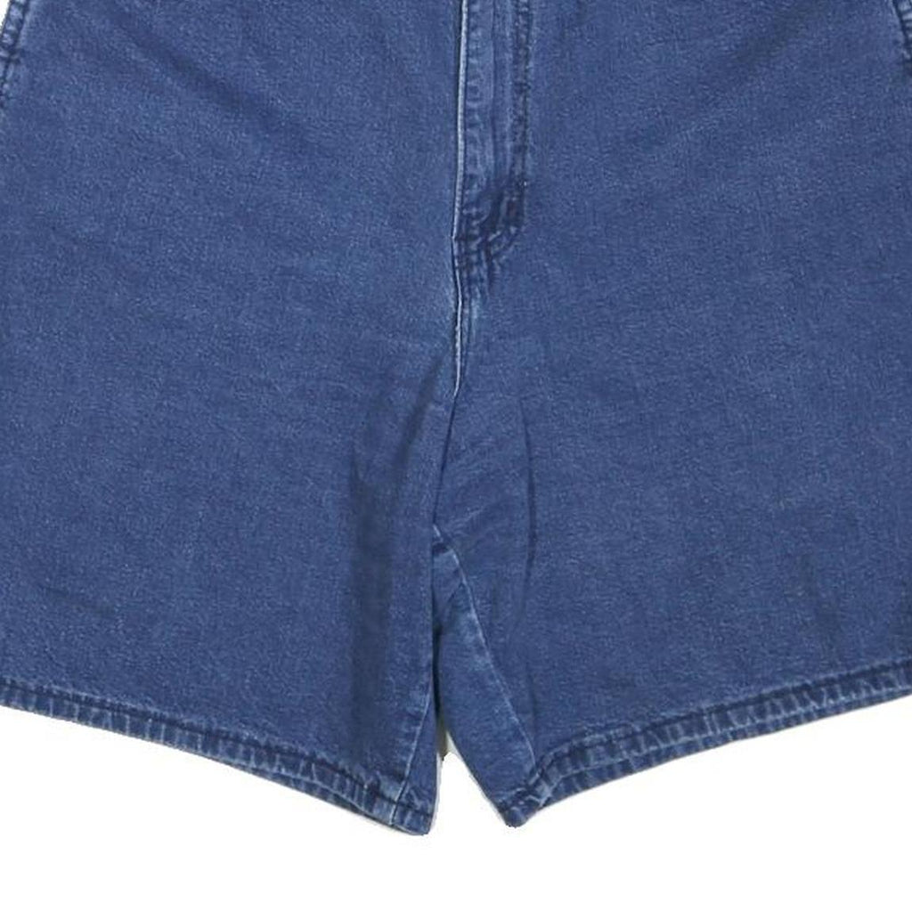 CHIC Womens Denim Blue Shorts M W34 Casual Cotton Blend Classic Fit