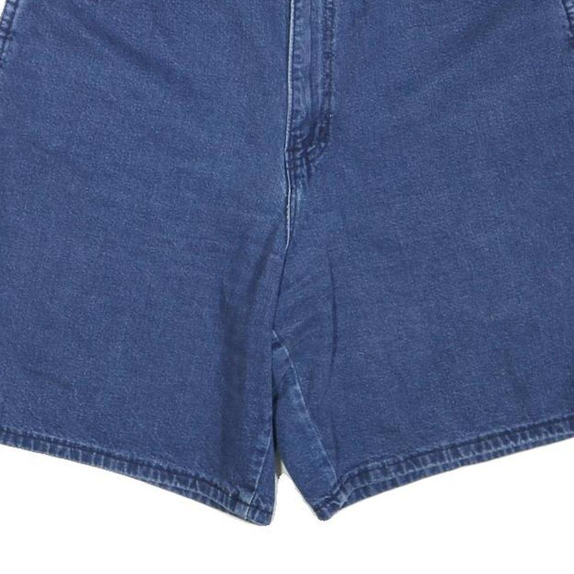 CHIC Womens Denim Blue Shorts M W34 Casual Cotton Blend Classic Fit