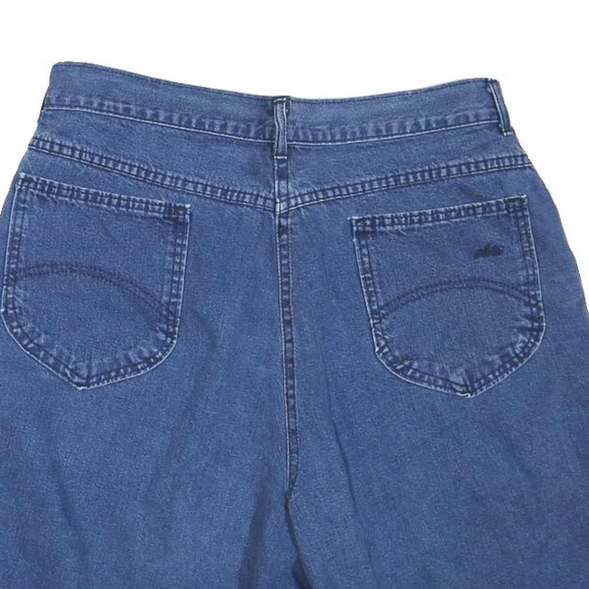 CHIC Womens Denim Blue Shorts M W34 Casual Cotton Blend Classic Fit