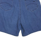 CHIC Womens Denim Blue Shorts M W34 Casual Cotton Blend Classic Fit