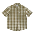 CARHARTT Mens Green & Cream Check Shirt M Casual Cotton Blend Button Front