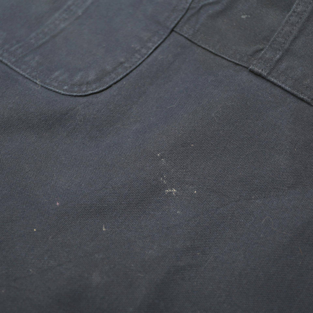 CARHARTT Mens Cotton Navy Relaxed Straight Trousers W40 L32 Workwear Zip Closure