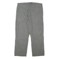 BIAGGINI Mens Relaxed Cotton Blend Grey Cargo Trousers W36 L28 Zip Closure