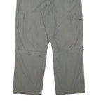 BIAGGINI Mens Relaxed Cotton Blend Grey Cargo Trousers W36 L28 Zip Closure