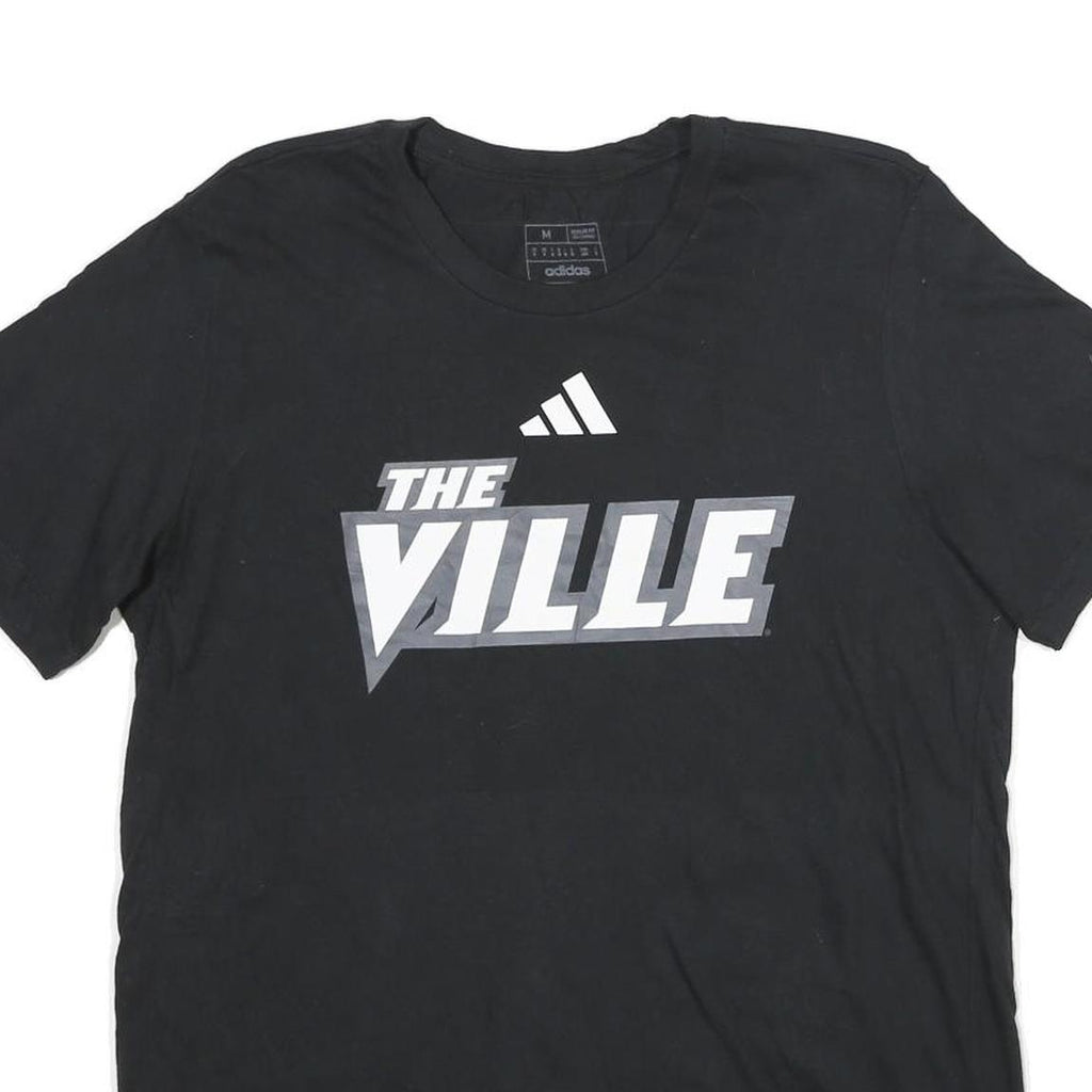 ADIDAS Mens Black The Ville Graphic T-Shirt M Short Sleeve Crew Neck