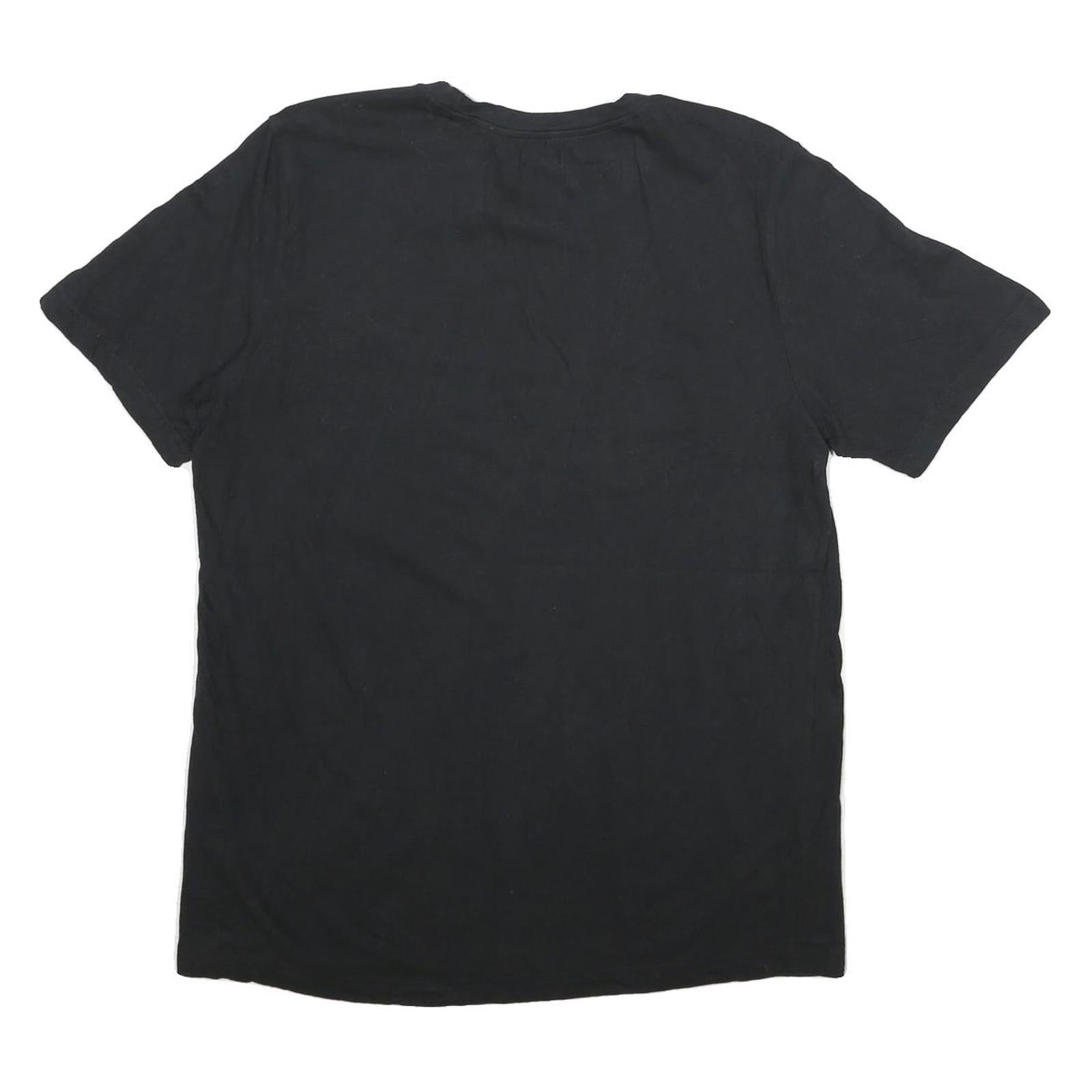 ADIDAS Mens Black The Ville Graphic T-Shirt M Short Sleeve Crew Neck
