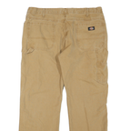 DICKIES Mens Jeans Beige Regular Straight Denim W40 L32 Workwear Utility Pants