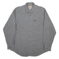 WOOLRICH Mens Grey Plain Cotton Shirt L Casual Button-Down Long Sleeve Classic