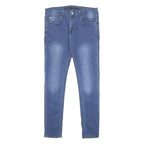 GUESS Mens Slim Blue Denim Medium Zip Jeans W36 L31 Stylish Comfortable