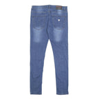GUESS Mens Slim Blue Denim Medium Zip Jeans W36 L31 Stylish Comfortable