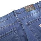 GUESS Mens Slim Blue Denim Medium Zip Jeans W36 L31 Stylish Comfortable
