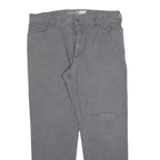 CARHARTT Mens Cotton Blend Grey Relaxed Fit Straight Trousers W40 L34 Workwear