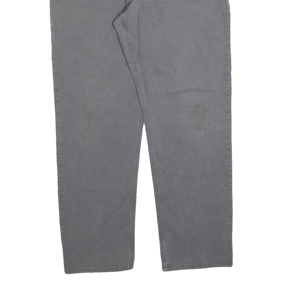 CARHARTT Mens Cotton Blend Grey Relaxed Fit Straight Trousers W40 L34 Workwear