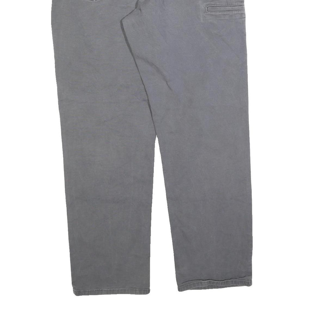 CARHARTT Mens Cotton Blend Grey Relaxed Fit Straight Trousers W40 L34 Workwear
