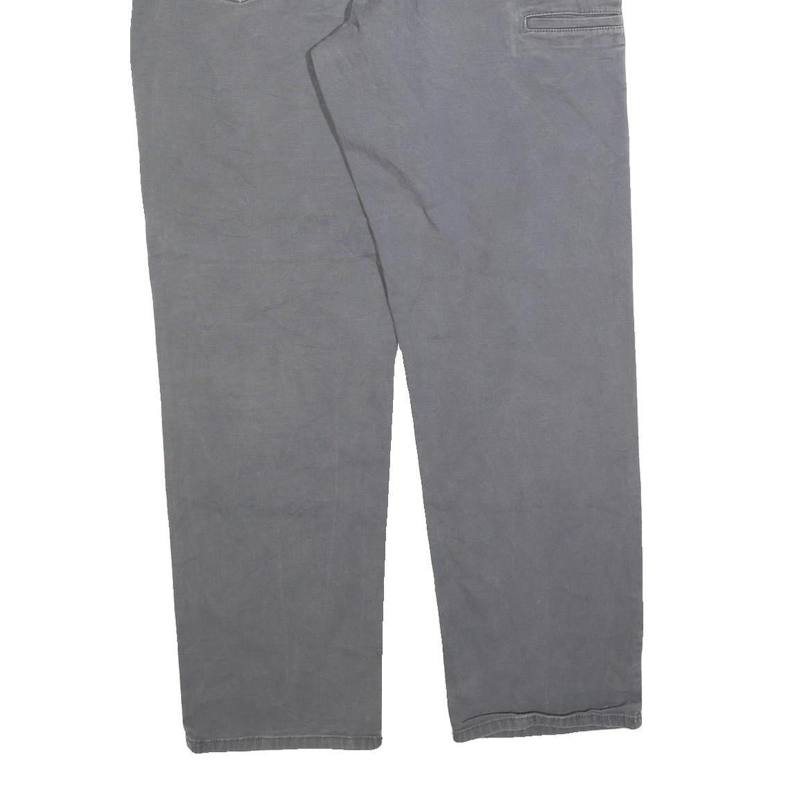 CARHARTT Mens Cotton Blend Grey Relaxed Fit Straight Trousers W40 L34 Workwear