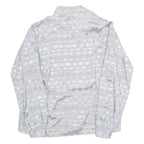Womens Blouse Silver Collared Long Sleeve Viscose M