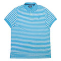 CHAPS Mens Polo Shirt Blue Striped L