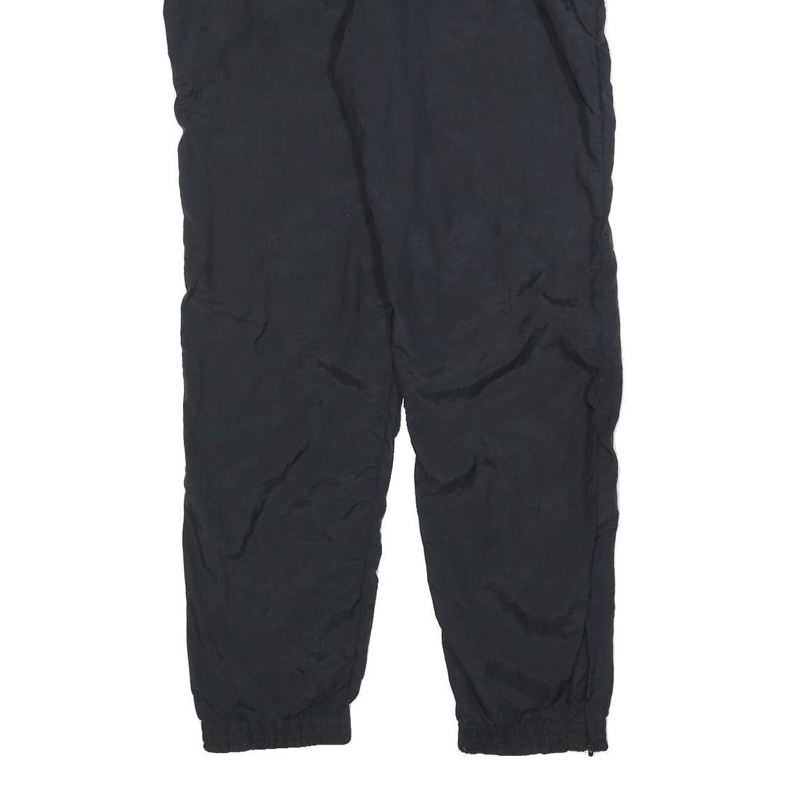 ADIDAS Mens Joggers Black M W32 L30 Polyester Blend Regular Fit Tapered Leg