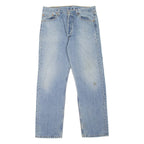LEVI'S 501 MADE IN USA Jeans Mens Blue Straight 90s Stone Wash W34 L30