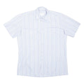 WEDER MELER Mens Shirt Blue Striped Long Sleeve M