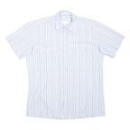 WEDER MELER Mens Shirt Blue Striped Long Sleeve M