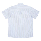 WEDER MELER Mens Shirt Blue Striped Long Sleeve M