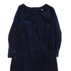 JOULES Womens Day Dress Blue Spotted Long Sleeve Short UK 10