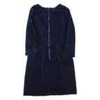 JOULES Womens Day Dress Blue Spotted Long Sleeve Short UK 10
