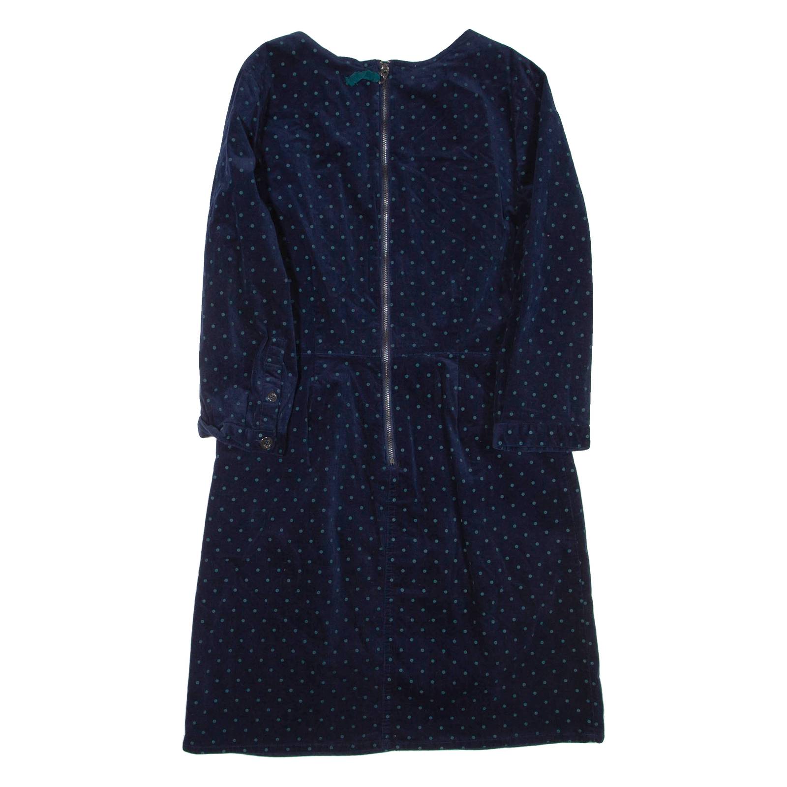 JOULES Womens Day Dress Blue Spotted Long Sleeve Short UK 10